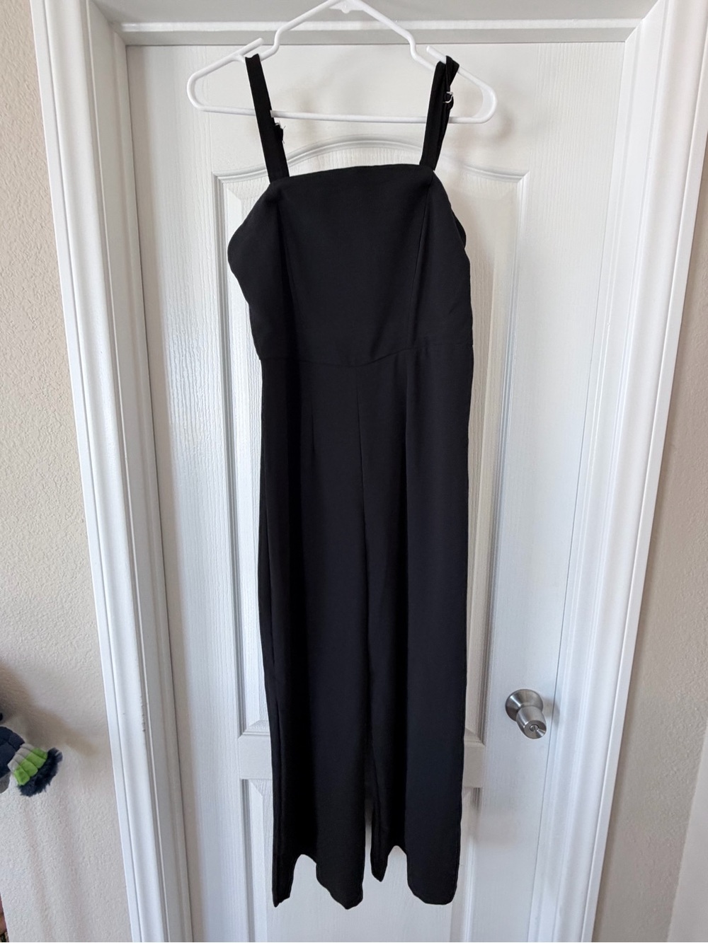 wild fable Black Wide-Leg Strap Jumpsuit
